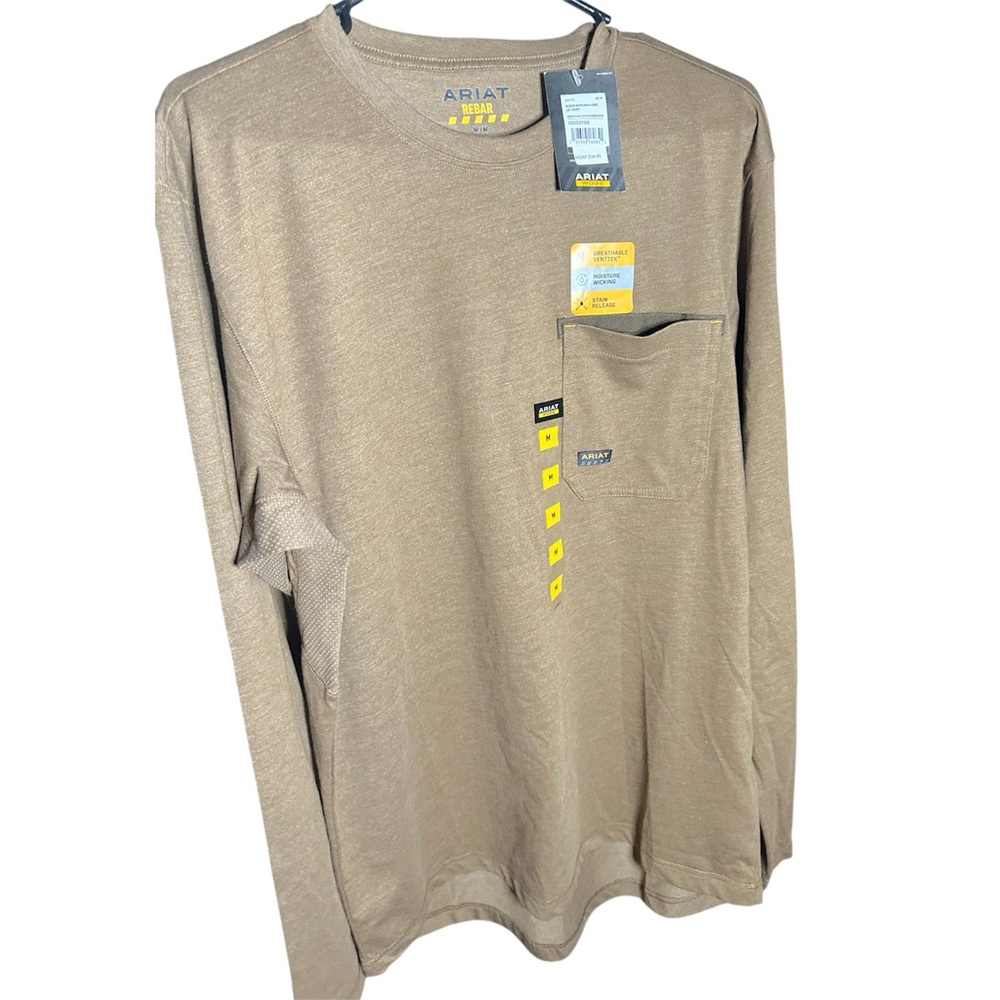 Ariat Men's Brown Long Sleeve Tee